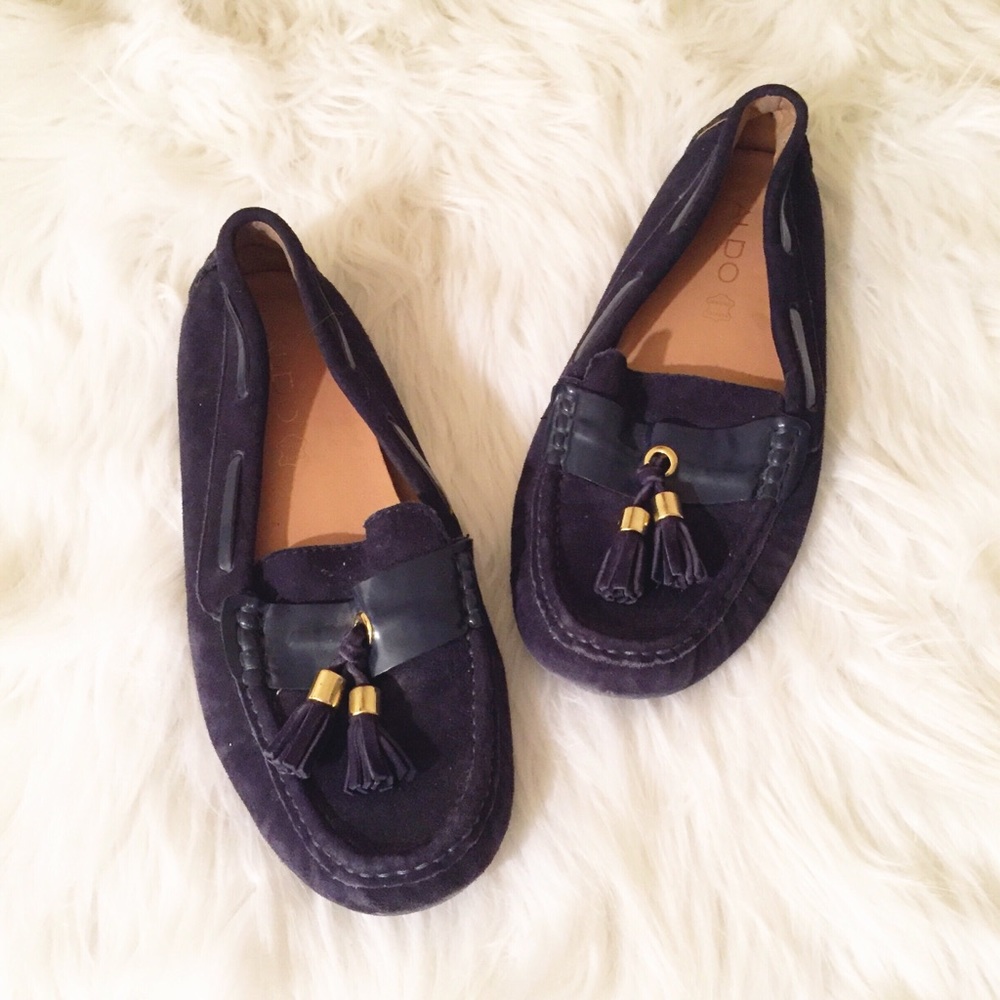 Aldo navy blue shoes